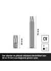 Orijinal Einhell XL-CASE Otomotiv Bit Seti – 40 Parça (10 mm Altıgen Saplı CrV Çelik Power Bitler, 10 mm Altıgen 3/8 ve 1/2 Kare Lokma Adaptörleri, Saklama Kutusu Dahil) - 49109032 | 30 ve 75 mm...