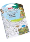 Ormanda Safari Dev Boyama Posteri