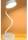 Orret Home Şarjlı Dokunmatik Akrobat Masa Lambası – 12 LEDli Katlanabilir Kitap Okuma ve Çalışma Işığı, Beyaz Işık, Işıldak Modlu Taşınabilir Masa Üstü Lamba-Kitap Okuma Işığı