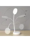 Orret Home Şarjlı Dokunmatik Akrobat Masa Lambası – 12 LEDli Katlanabilir Kitap Okuma ve Çalışma Işığı, Beyaz Işık, Işıldak Modlu Taşınabilir Masa Üstü Lamba-Kitap Okuma Işığı