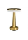 Oslo Gold Şarjlı Dokunmatik Masa Lambası – 3 Renk Modu (6500K/3200K/Amber), Dimlenebilir, Type-C Kablo Dahil, 1500mAh Batarya, 20 cm Yükseklik