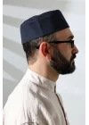 Osmanlı Arma Desenli Kalıp Kumaş Takke Lacivert Lacivert 59