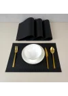 Other Black 4 Parça Amerikan Servis 30x45 cm