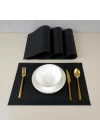 Other Black 4 Parça Amerikan Servis 30x45 cm