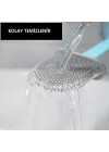 Oval Slikon Klozet Fırçası Beyaz