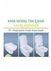 ÖZBEST KARE SOFT YAVAŞ KAPANIR KLOZET KAPAĞI