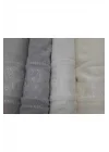 ÖZDİLEK CAMELLIA GRİ-KREM 4 PARÇA BEST SET HAVLU