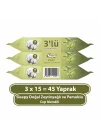 Pamuk Zeytin Cep Mendili 3x15 (45 Yaprak)