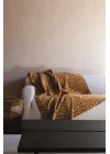 Pamuklu Leopar Desenli Yumuşak Dokulu Tek Kişilik Bataniye