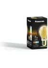 PANASONIC E27 FİL ST64 LAMBA, SARI IŞIK 7W 630LM 2000K GOLD