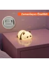 Panda Gece Lamba, LED Yumuşacık Sevimli Lamba, Çocuklar için Gece Lambası, Silikon Panda Işığı, Kısılabilir Kız Bebek Yatak Odası Gece Lambası, Emzirme Kreş Dekoru için Şarj Edilebilir