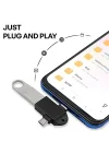 Parcbeny 6549 Micro USB Type-C 3 In 1 Dönüştürücü Çevirici Adaptör Otg USB 3.0 Girişli Type-C - Micro USB Dönüştürücü Aparat
