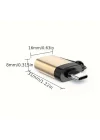 Parcbeny PM-3826 Type-C Otg Adaptör Flash Sürücüleri, Klavyel Ve Diğer Çevre Birimlerini Yeni Macbook Ve Diğer USB-C Cihazını Bağlamak İçin USB-C Bağlantı Noktasını USB 3.0 Bağlantı Noktas
