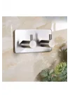 Paslanmaz Çelik Havlu/Bornoz Askısı / 2 Adet Ikili Askılık/Banyo Mutfak Havlu Askısı