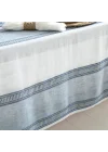 Paso Masa Örtüsü MARIN MAVI/BEYAZ