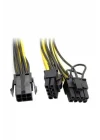 Pci e 8 Pin (6+2) 2X Pci-e Ekran Kartı Power Çoklayıcı Kablosu 4302
