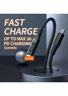 PD60W Hızlı Şarj Kablosu, Led Ekranlı, 480Mbps Type-C to Type-C Kablo, USB C - USB C Erkek - Erkek Kablo Tip C to Tip C 1 Metre U05CC3