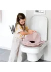Pembe Kulplu Çocuk Klozet Adaptörü