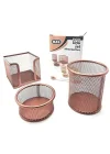Perfore Üçlü Set Rose Gold