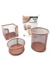 Perfore Üçlü Set Rose Gold