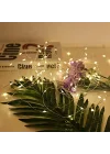 ® Peri Led Işık 5 Metre (Sarı) Pilli Aydınlatma Şerit Saçak Spot Süsleme