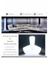Pervane Led Ampul 3 Kollu Katlanabilir Cata 42w 6400k Beyaz Işık Yaprak Led Ampul