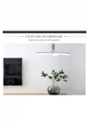 Pervane Led Ampul 3 Kollu Katlanabilir Cata 42w 6400k Beyaz Işık Yaprak Led Ampul