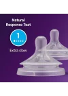 Philips Natural Response 2li Biberon Emziği, 1 Numara, 0 Ay