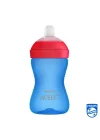 Philips Yumuşak Uçlu Alıştırma Bardağı, 9 Ay, 300 Mililitre, Mavi, SCF802/01