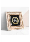 Pinecone Stone Mührü Şerif Taş Duvar Tablosu - Çerçeveli Taş Tablo - Dekoratif Duvar Sanatı - Modern Ev ve Ofis Duvar Dekoru T1-55