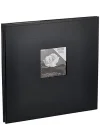 Pioneer 30cm by 30cm Snapload Sewn Leatherette Frame Cover Memory Book, Black