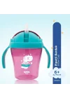 Pipetli Bardak 200 ml - PEMBE