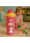 Pipetli Bardak 300 ml - PEMBE