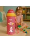 Pipetli Bardak 300 ml - PEMBE