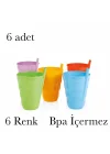 Pipetli Bardak Bpa İçermez Pipetli Bardak Meşrubat Bardağı