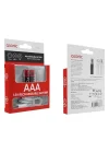 PL1400, AAA, Şarjlı Pil, 1.5VOLT, 400MAH/750MWH, Type-C Ile Kolay Şarj, 2 Li Paket
