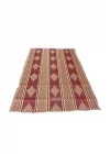Plastik Hasır Kilim 1. Kalite - Çift Mekik Dokuma, Leke Tutmaz, Balkon Bahçe Kamp için Yer Hasırı Sergi Kilimi (Mavi, 180 x 230 CM)