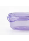 Plastik saklama kabı seti, lila, 70 ml, 3 parça
