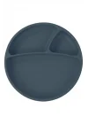 Porsiyon Vakum Tabanlı Silikon Tabak Deep Blue