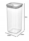 Pratik Kare Saklama Kabı, 3X1200 Ml