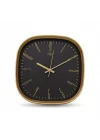 Premium Serisi ABS Kasa Duvar Saati Oval 30 CM Gold-Siyah Klasik Kadran