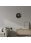 Premium Serisi ABS Kasa Duvar Saati Oval 30 CM Gold-Siyah Klasik Kadran