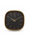 Premium Serisi ABS Kasa Duvar Saati Oval 30 CM Gold-Siyah Klasik Kadran