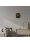 Premium Serisi ABS Kasa Duvar Saati Oval 30 CM Gold-Siyah Klasik Kadran