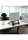 Prexua Stepper Laptop Standı - Notebook Yükseltici Altlık - Metal - Siyah - STP4025 (Siyah, Medium)