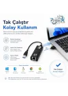 PrimeX PX-2035 USB 3.0 Gigabit Ethernet Adaptör, 1000Mbps USB to RJ45 LAN Dönüştürücü, USB Network Çevirici, PC Notebook İçin Kablolu İnternet Adaptörü, 10/100/1000Mbps Gigabit USB İnternet Çevirici