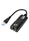 PrimeX PX-2035 USB 3.0 Gigabit Ethernet Adaptör, 1000Mbps USB to RJ45 LAN Dönüştürücü, USB Network Çevirici, PC Notebook İçin Kablolu İnternet Adaptörü, 10/100/1000Mbps Gigabit USB İnternet Çevirici