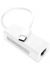 PrimeX PX-2131C Type-C to RJ45 Ethernet Adaptör, USB-C 10/100Mbps Kablolu İnternet Çevirici, Type-C USB Network Dönüştürücü, PC Laptop MacBook İçin RJ45 LAN Adaptör, Win10/11 Mac Linux Tak Çalıştır
