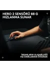 PRO X SUPERLIGHT 2 DEX LIGHTSPEED Kablosuz Oyun Mouseu, HERO 2 32K DPI Sensör, 888 IPS/88Gye Kadar Hızlanma PC/Mac için Programlanabilir 5 Tuş, USB-C Şarj, 60g ProGrade Hafif Mouse, Siyah