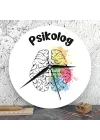 Psikoloğa Hediye Ahşap Duvar Saati